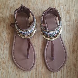 Madden Girl Gold Accent Sandals